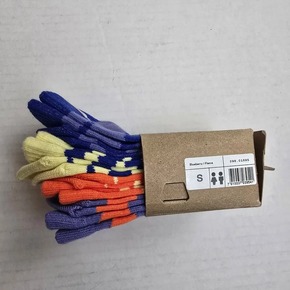 On Running Kids Crew Socks Size S/9.5-12.5/EU26-30 4pk Blueberry Flame